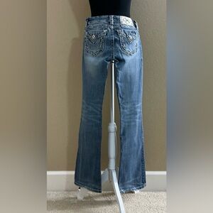 Miss Me Women's Boot Cut Jeans in Blue